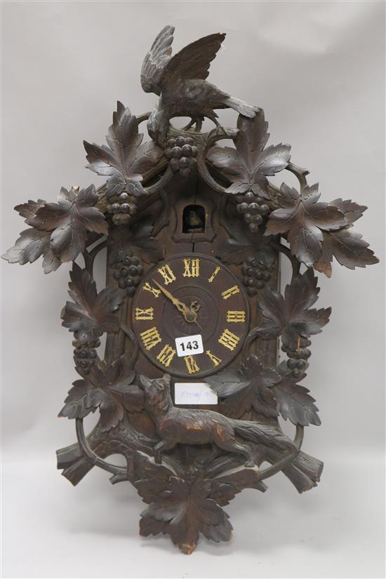 A Black Forest cuckoo clock height 60cm